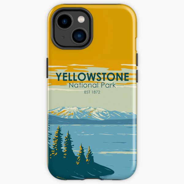 Yellowstone National Park Yellowstone Lake Vintage iPhone Tough Case RB1608 product Offical yellowstone Merch