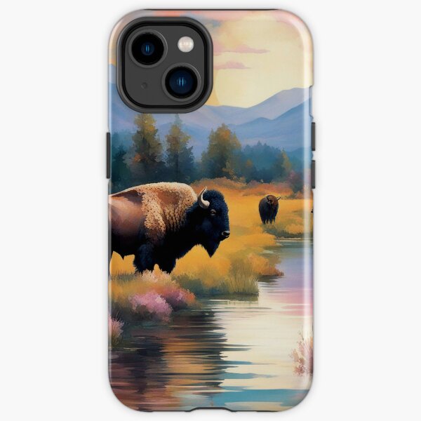 American Bison at Yellowstone Wildlife Sanctuary iPhone Tough Case RB1608 product Offical yellowstone Merch