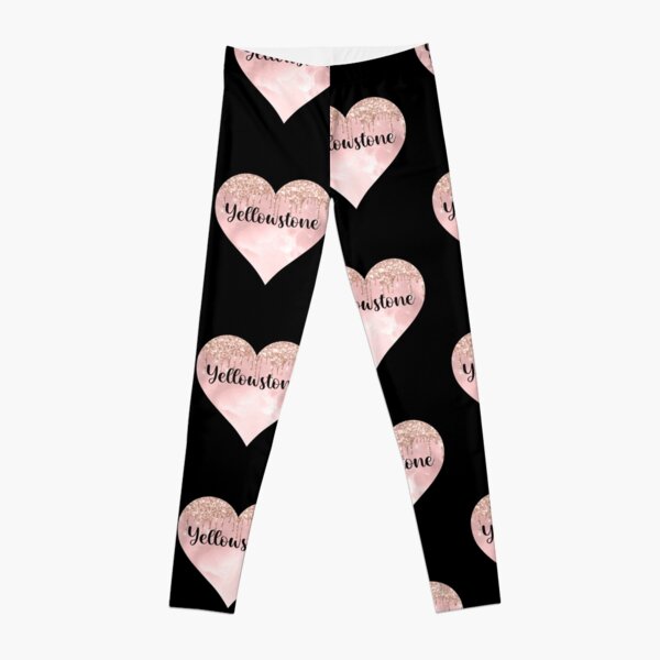 Yellowstone trip in glitter heart Leggings RB1608 product Offical yellowstone Merch