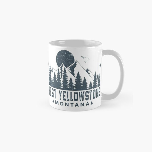 West Yellowstone Montana Mountain View Classic Mug RB1608 product Offical yellowstone Merch