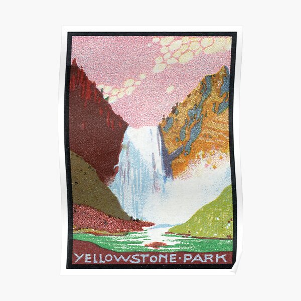 1930 Yellowstone National Park Poster RB1608 product Offical yellowstone Merch