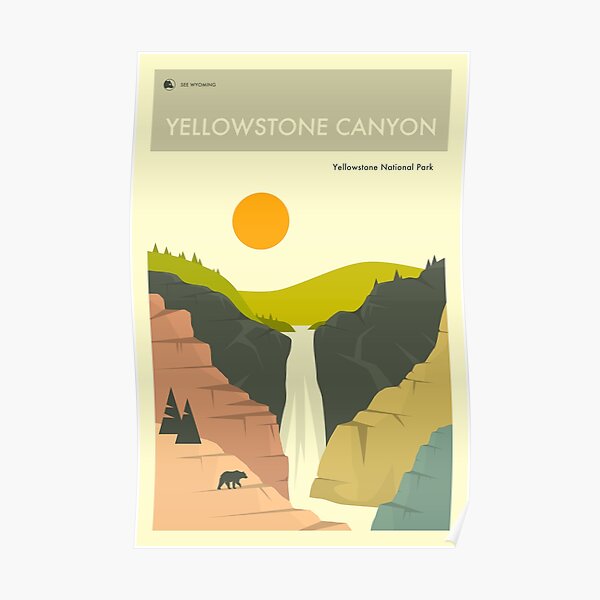 YELLOWSTONE CANYON Poster RB1608 product Offical yellowstone Merch