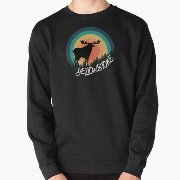 moose Yellowstone national park  Pullover Sweatshirt RB1608 product Offical yellowstone Merch