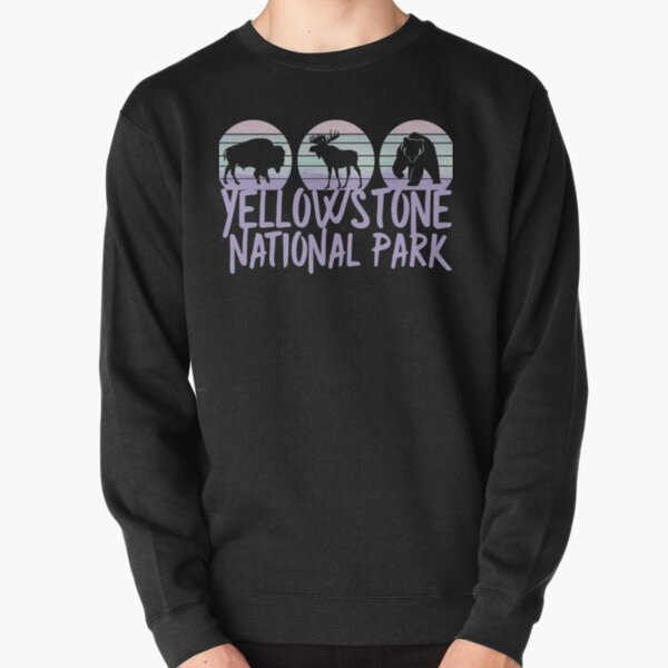 Yellowstone National Park Bison Buffalo Moose Bear Pullover Sweatshirt RB1608 product Offical yellowstone Merch