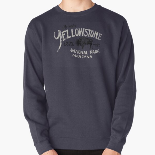 Yellowstone National Park Bison Pullover Sweatshirt RB1608 product Offical yellowstone Merch