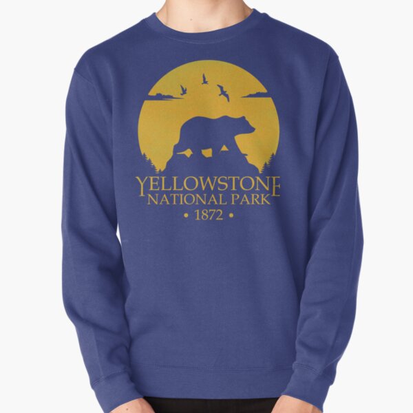 Yellowstone Vintage Retro Bear USA National Park Souvenir Pullover Sweatshirt RB1608 product Offical yellowstone Merch