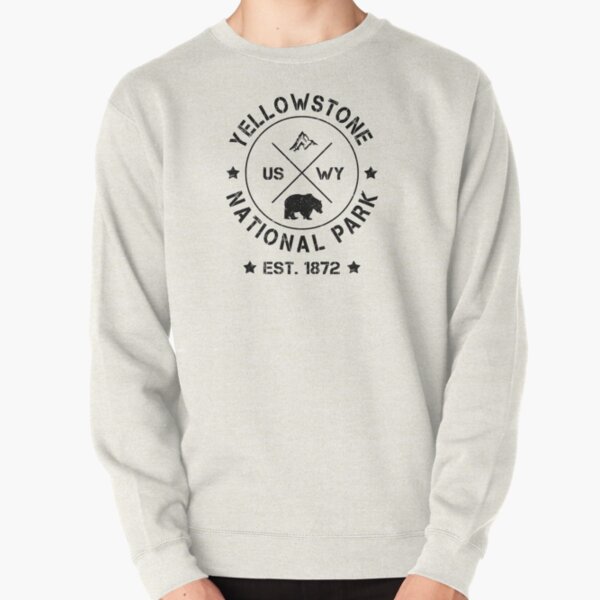 Yellowstone National Park USA Wyoming Bear Bison Pullover Sweatshirt RB1608 product Offical yellowstone Merch