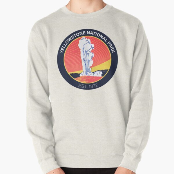 Yellowstone National Park Sticker Pullover Sweatshirt RB1608 product Offical yellowstone Merch
