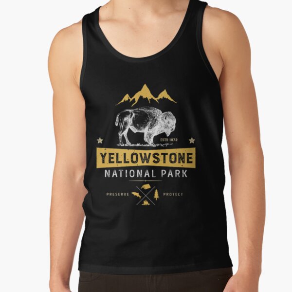 Yellowstone T shirt National Park Bison Buffalo - Vintage Gifts Men Women Youth Kids Tees Tank Top RB1608 product Offical yellowstone Merch