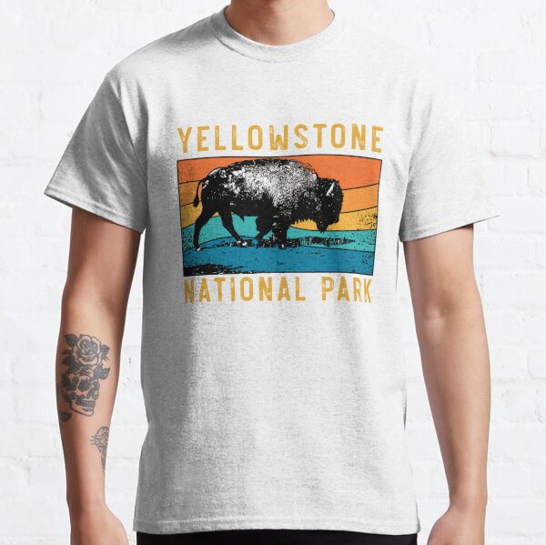 Vintage Yellowstone National Park Gifts Usa Bison Buffalo Classic T-Shirt RB1608 product Offical yellowstone Merch