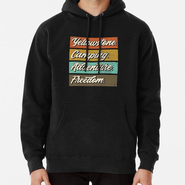 Yellowstone park.Camping adventure Pullover Hoodie RB1608 product Offical yellowstone Merch