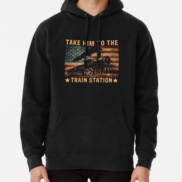 Retro Style Take Him To The Train Station Funny Vintage - Funny Dutton Yellowstone Pullover Hoodie RB1608 product Offical yellowstone Merch