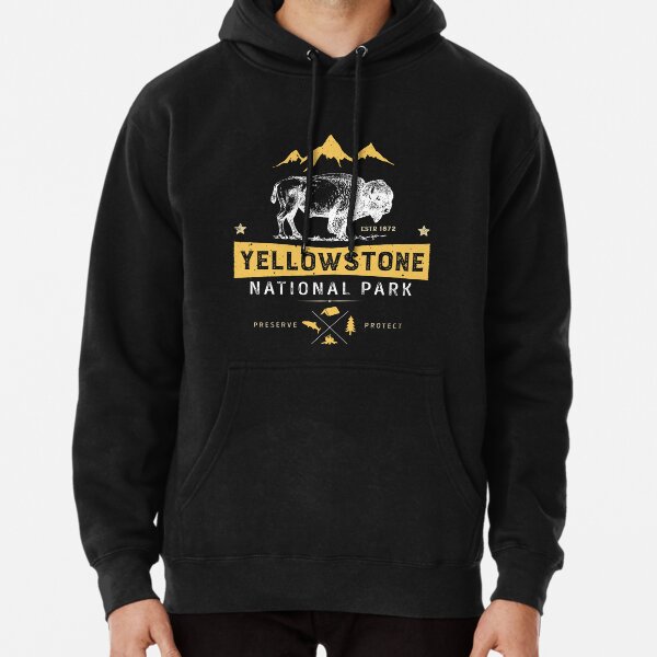 Yellowstone T shirt National Park Bison Buffalo - Vintage Gifts Men Women Youth Kids Tees Pullover Hoodie RB1608 product Offical yellowstone Merch