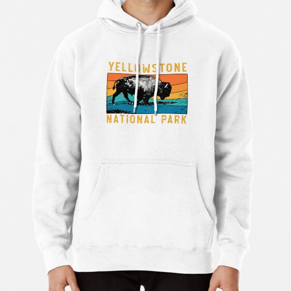 Vintage Yellowstone National Park Gifts Usa Bison Buffalo Pullover Hoodie RB1608 product Offical yellowstone Merch