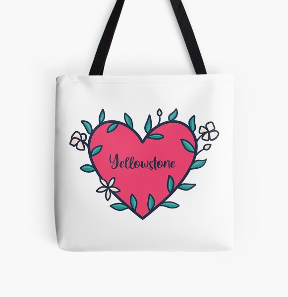 Yellowstone Heart All Over Print Tote Bag RB1608 product Offical yellowstone Merch