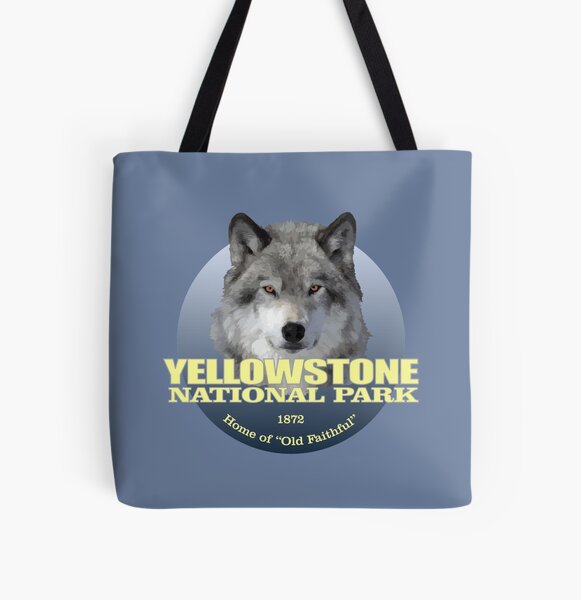 Yellowstone National Park (gray wolf)(WT) All Over Print Tote Bag RB1608 product Offical yellowstone Merch