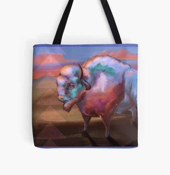 Yellowstone Bison All Over Print Tote Bag RB1608 product Offical yellowstone Merch
