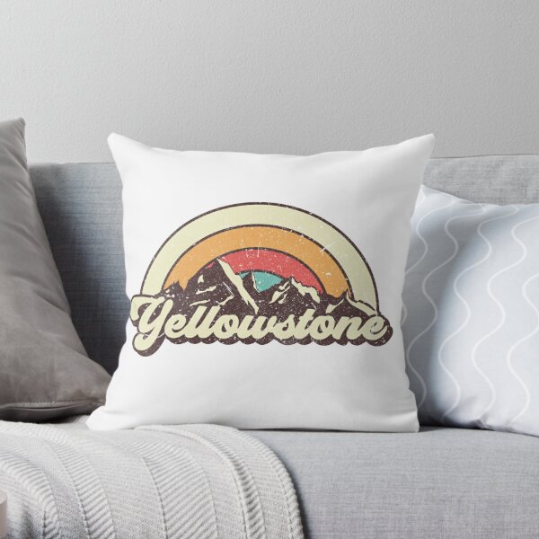 Yellowstone hiking trip Throw Pillow RB1608 product Offical yellowstone Merch