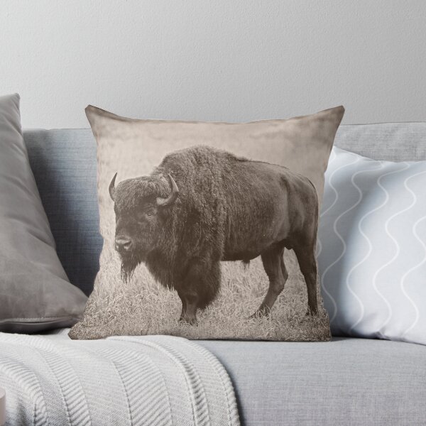 Yellowstone Bison Throw Pillow RB1608 product Offical yellowstone Merch