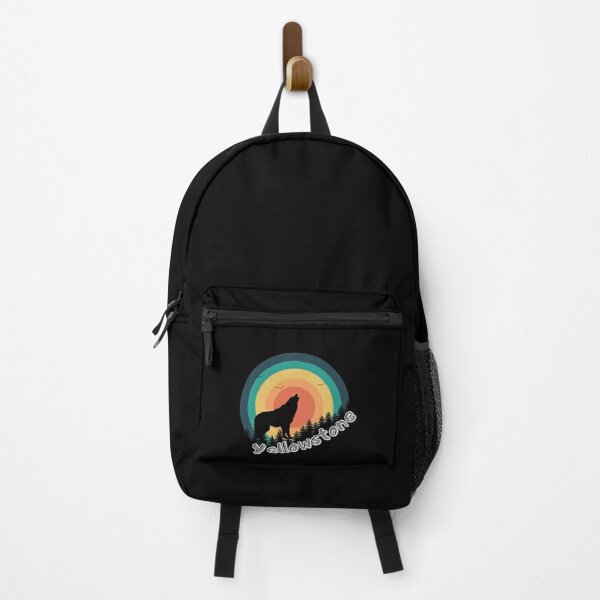 wolf Yellowstone national park  Backpack RB1608 product Offical yellowstone Merch