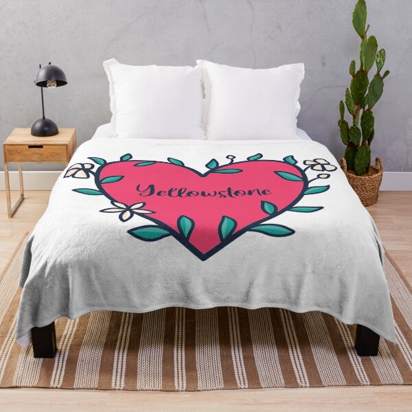 Yellowstone Heart Throw Blanket RB1608 product Offical yellowstone Merch