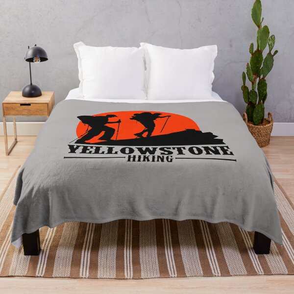 Yellowstone hiking trip gift Throw Blanket RB1608 product Offical yellowstone Merch