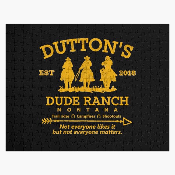 Yellowstone Dutton's Dude Ranch TShirt Jigsaw Puzzle RB1608 product Offical yellowstone Merch
