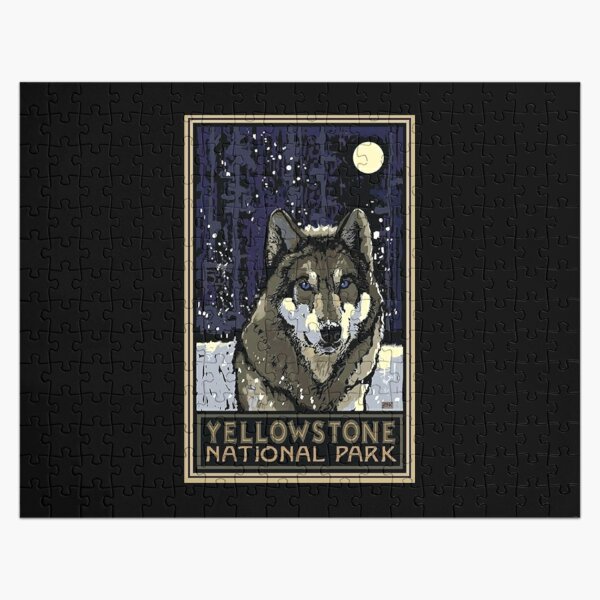 Yellowstone National Park retro  Jigsaw Puzzle RB1608 product Offical yellowstone Merch