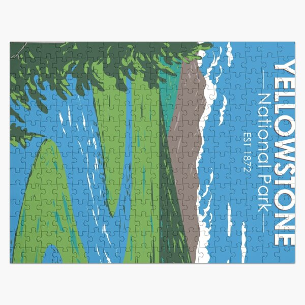 Yellowstone National Park Hayden Valley Vintage Jigsaw Puzzle RB1608 product Offical yellowstone Merch