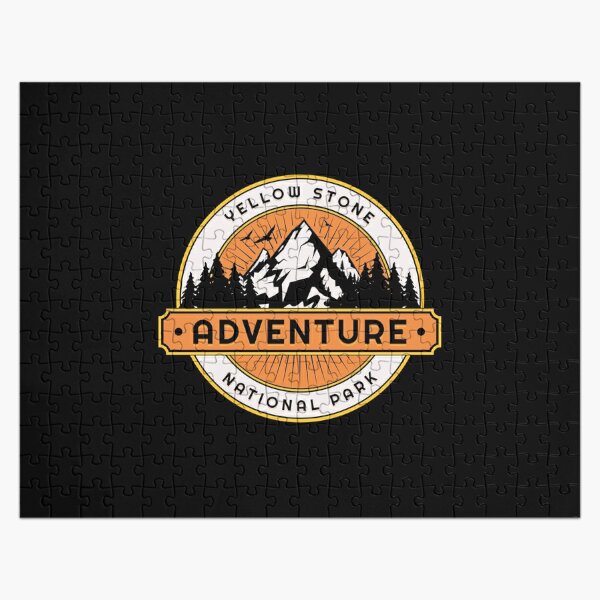 Yellowstone National Park Badge Jigsaw Puzzle RB1608 product Offical yellowstone Merch