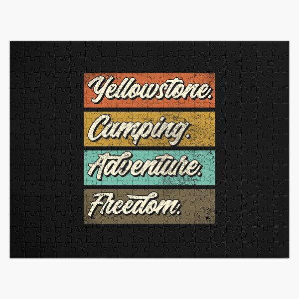 Yellowstone park.Camping adventure Jigsaw Puzzle RB1608 product Offical yellowstone Merch