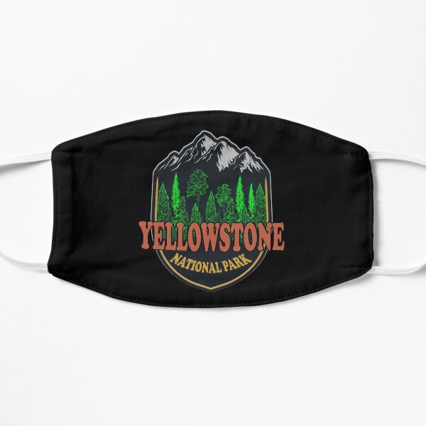 Yellowstone National Park Flat Mask RB1608 product Offical yellowstone Merch