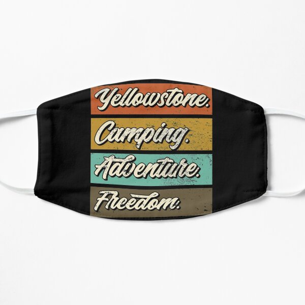 Yellowstone park.Camping adventure Flat Mask RB1608 product Offical yellowstone Merch